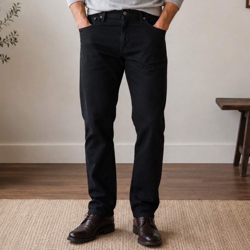 US Polo Assn Activate Stretch Mens Black Pants 31x30 U22484M